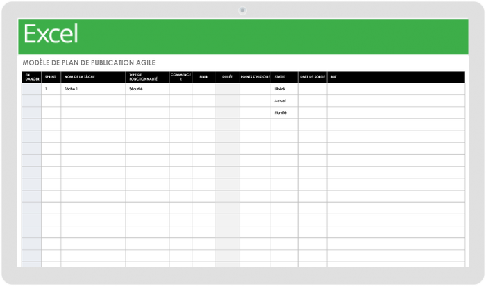 Plan de livraison Agile 17216_Excel 2000-2004