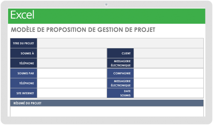 Modèle de proposition de gestion de projet